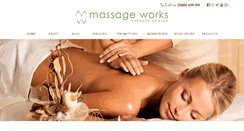 Desktop Screenshot of massageworksfw.com